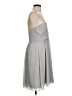Ann Taylor 100% Polyester Solid Gray Cocktail Dress Size 2 - photo 4