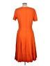 Unbranded Solid Orange Casual Dress Size L (estimated) - photo 2