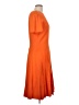 Unbranded Solid Orange Casual Dress Size L (estimated) - photo 4