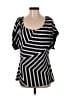 Assorted Brands Black Tan Short Sleeve Blouse Size S - photo 1