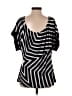 Assorted Brands Black Tan Short Sleeve Blouse Size S - photo 2