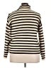 J.Crew Stripes Tan Turtleneck Sweater Size XXL - photo 2