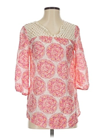 Calypso St. Barth For Target 3/4 Sleeve Silk Top (view 1)