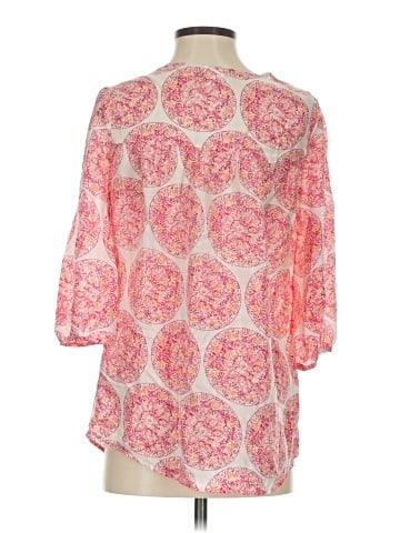 Calypso St. Barth For Target 3/4 Sleeve Silk Top (view 2)