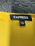 Express 100% Polyester Yellow Long Sleeve Blouse Size XXS - photo 7