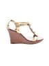 Matt Bernson 100% Leather Gold Wedges Size 8 - photo 1