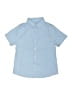 Unbranded 100% Cotton Solid Blue Short Sleeve Button-Down Shirt Size 130 cm / US 8 - photo 1