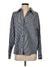 Monrow Stripes Silver Long Sleeve Blouse Size S - photo 1