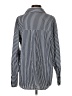 Monrow Stripes Silver Long Sleeve Blouse Size S - photo 2