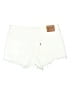 Unbranded 100% Cotton Hearts White Ivory Denim Shorts Size 30 waist - photo 2