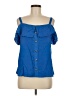 Dunnes 100% Polyester Blue Sleeveless Blouse Size M - photo 1