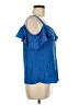Dunnes 100% Polyester Blue Sleeveless Blouse Size M - photo 4