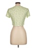 Shein Green Short Sleeve Top Size L - photo 2