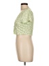 Shein Green Short Sleeve Top Size L - photo 5
