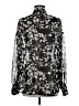 Mossimo 100% Polyester Black Long Sleeve Blouse Size M - photo 2