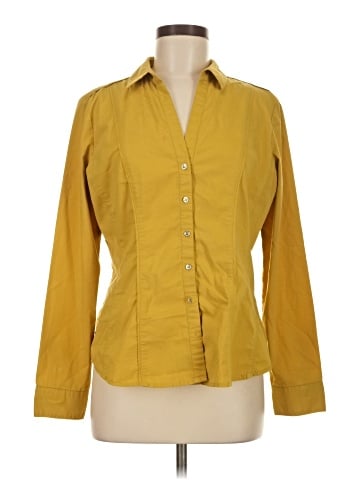 7th Avenue Design Studio New York & Company 3/4 Sleeve Button-Down Shirt (view 1)