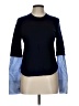 Veronica Beard 100% Merino Wool Blue Long Sleeve Top Size L - photo 1