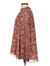 DR2 100% Polyester Paisley Burgundy Brown Long Sleeve Blouse Size L - photo 5