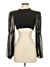 NBD 100% Polyester Black Long Sleeve Blouse Size S - photo 1