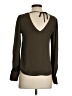 Express 100% Polyester Brown Long Sleeve Blouse Size XXS - photo 2