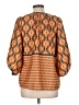 Collective Concepts 100% Polyester Orange 3/4 Sleeve Blouse Size L - photo 2