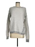 Caslon Stripes Gray Pullover Sweater Size M - photo 1