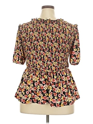 Indigo Rose 3/4 Sleeve Blouse (view 2)
