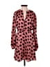 Equipment 100% Polyester Animal Print Pink Casual Dress Size 00 - photo 1