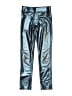 Zara Metallic Metallic Blue Casual Pants Size 7 - photo 1