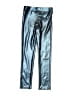 Zara Metallic Metallic Blue Casual Pants Size 7 - photo 2