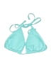 Unbranded Solid Teal Blue Swimsuit Top Size XXS (estimated) - photo 1