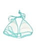 Unbranded Solid Teal Blue Swimsuit Top Size XXS (estimated) - photo 2