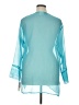 Sand N Sun 100% Polyester Teal Long Sleeve Blouse Size XL - photo 2
