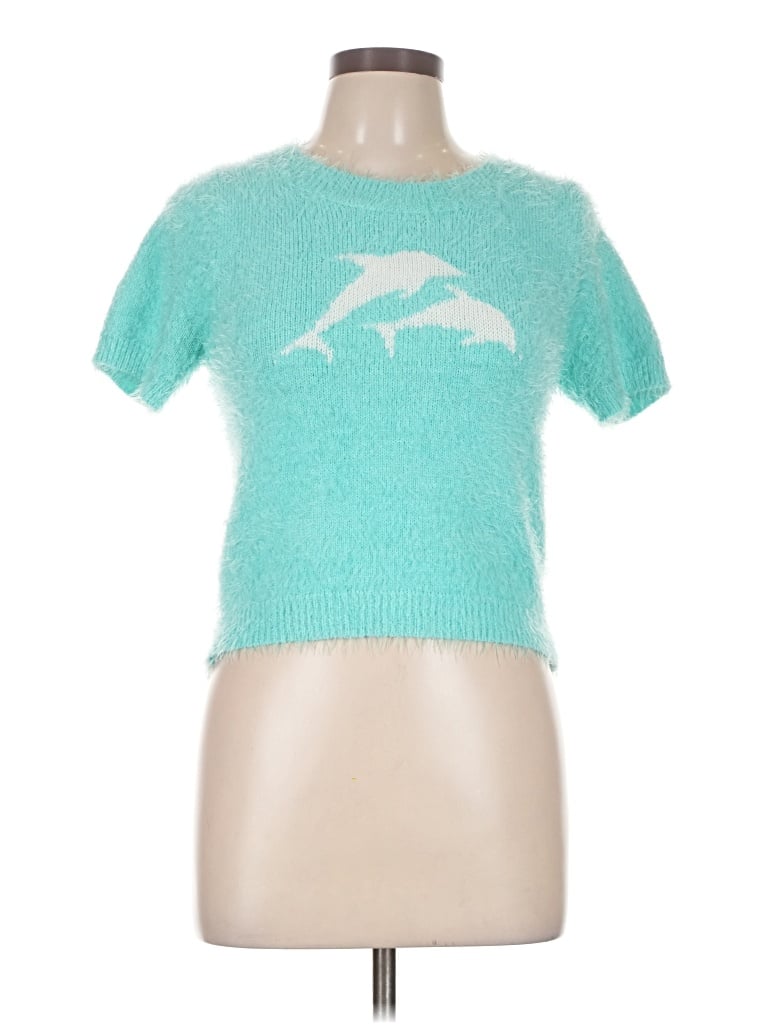 Pre-owned Delia's Short Sleeve T-shirt In Teal