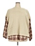 Maurices Plaid Ivory Sweater Vest Size 24 (3) - photo 1