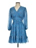 Max Studio 100% Polyester Paisley Blue Cocktail Dress Size XS - photo 1