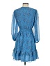 Max Studio 100% Polyester Paisley Blue Cocktail Dress Size XS - photo 2