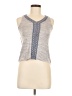 Miss Me 100% Polyester Gray Sleeveless Top Size M - photo 1