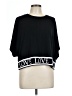 Soho Black Short Sleeve Top Size L - photo 1