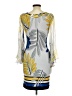 Analili Print Silver Blue Cocktail Dress Size M (estimated) - photo 2