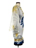 Analili Print Silver Blue Cocktail Dress Size M (estimated) - photo 4