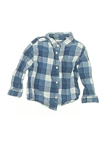 Zara Baby Long Sleeve Button-Down Shirt (view 1)