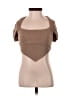Le Lis Brown Short Sleeve Top Size S - photo 1
