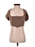 Le Lis Brown Short Sleeve Top Size S - photo 2