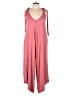 Charlotte Avery Solid Pink Jumpsuit Size L (estimated) - photo 1