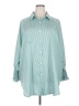 Unbranded 100% Polyester Teal 3/4 Sleeve Blouse Size 5X - photo 1