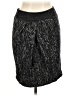 Lavender Label by Vera Wang Metallic Black Wool Skirt Size 6 - photo 1