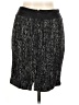 Lavender Label by Vera Wang Metallic Black Wool Skirt Size 6 - photo 2