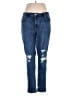 Levi's Hearts Blue Jeans Size 16W - photo 1