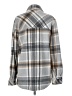 Thread & Supply 100% Polyester Plaid Gray Fleece Size S - photo 2